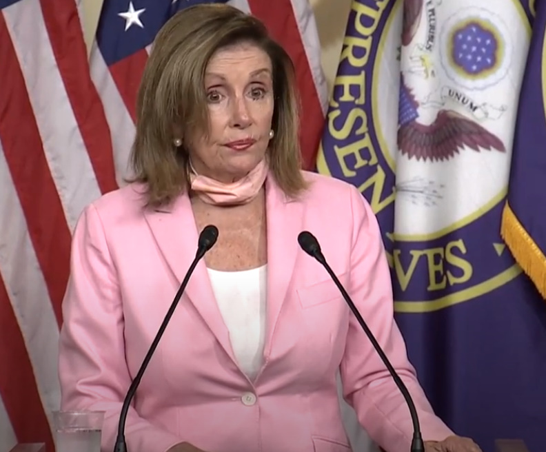 Speaker of the House Nancy Pelosi in a Press Conference July 23rd 2020
